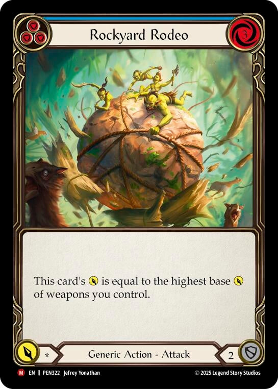 Image for Rockyard Rodeo (Blue) (PEN322) - Flesh and Blood TCG
