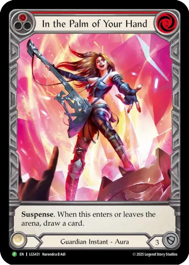 Image for In the Palm of Your Hand - LGS431 (LGS431) (Cold Foil) - Flesh and Blood TCG