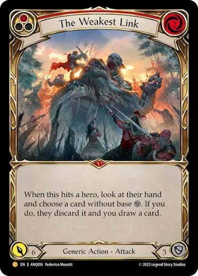 The Weakest Link (ANQ016) Cold Foil