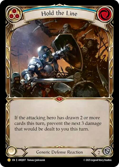 Image for Hold The Line (Blue) (ANQ017) (ANQ017) - Flesh and Blood TCG