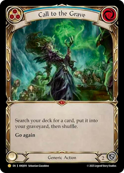 Image for Call To The Grave (Blue) (ANQ019) (ANQ019) - Flesh and Blood TCG