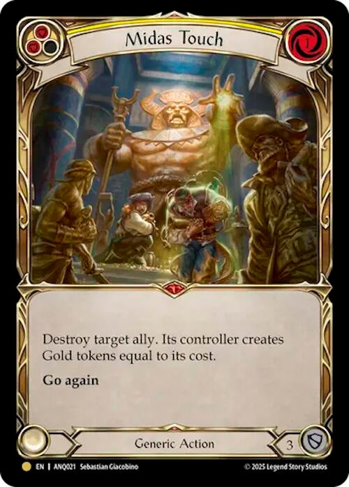 Image for Midas Touch (Yellow) (ANQ021) (ANQ021) (Rainbow Foil) - Flesh and Blood TCG