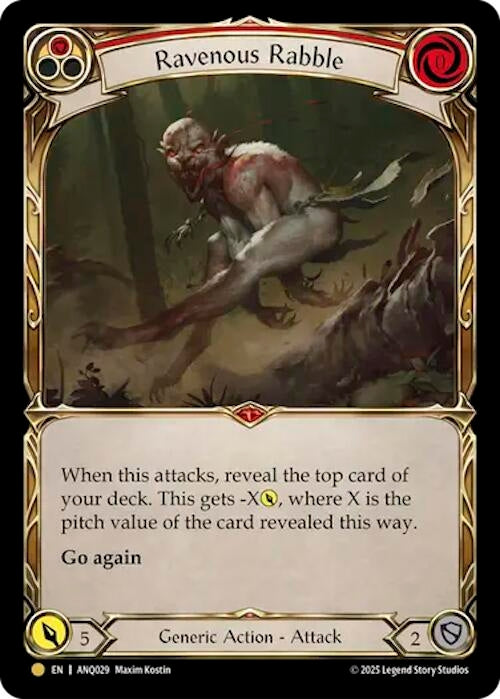 Image for Ravenous Rabble (Red) (ANQ029) (ANQ029) - Flesh and Blood TCG