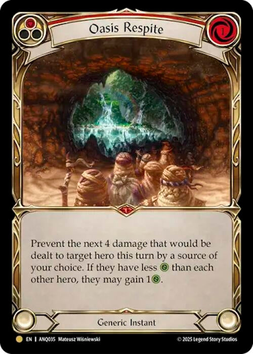 Image for Oasis Respite (Red) (ANQ035) (ANQ035) - Flesh and Blood TCG