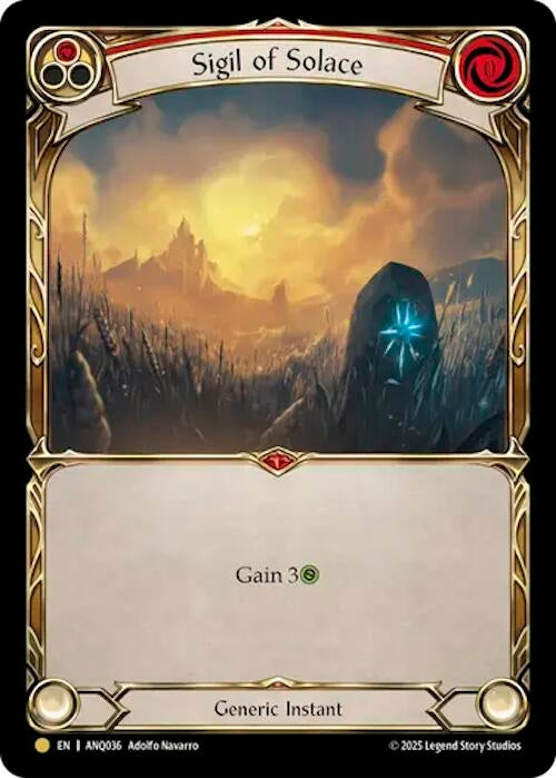 Image for Sigil Of Solace (Red) (ANQ036) (ANQ036) - Flesh and Blood TCG