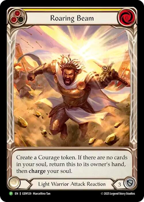 Image for Roaring Beam (GEM129) - Flesh and Blood TCG