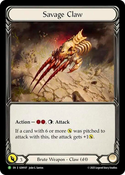 Savage Claw (GEM107) (Cold Foil)