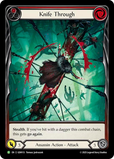 Knife Through (Red) (GEM113) (Rainbow Foil)