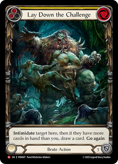 Lay Down The Challenge (Yellow) (Extended Art) (PEN007) (Rainbow Foil)