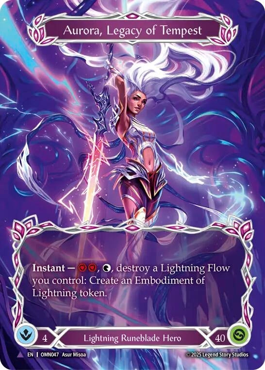 Image for Aurora, Legacy of Tempest (Marvel) (OMN047) (Cold Foil) - Flesh and Blood TCG