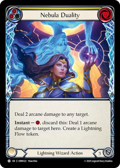 Nebula Duality (Yellow) (OMN122) (Rainbow Foil)