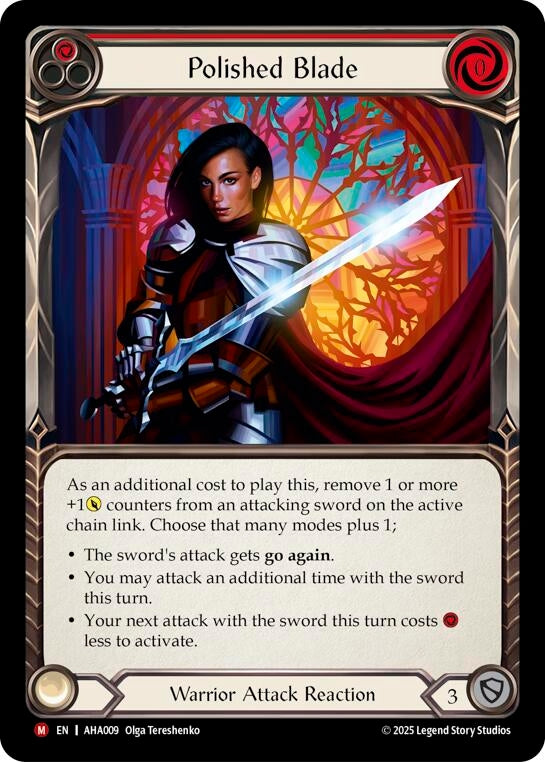 Image for Polished Blade (Red) (AHA009) (AHA) - Flesh and Blood TCG