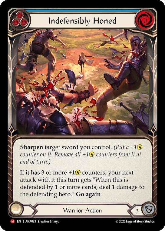 Image for Indefensibly Honed (Blue) (AHA023) (AHA) - Flesh and Blood TCG