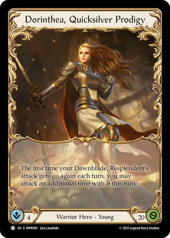 Image for Dorinthea, Quicksilver Prodigy (MPW001) (MPW) - Flesh and Blood TCG