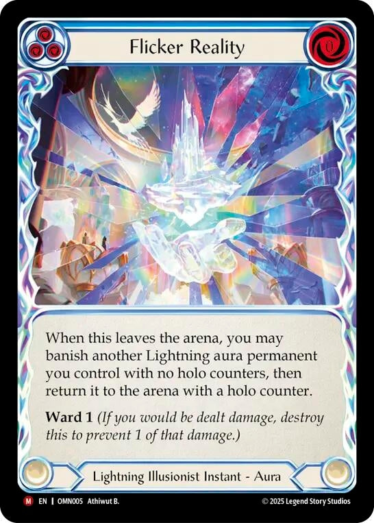 Image for Flicker Reality (OMN005) (Rainbow Foil) - Flesh and Blood TCG