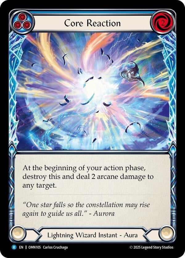 Image for Core Reaction (Blue) (OMN105) - Flesh and Blood TCG