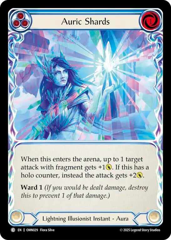 Image for Auric Shards (Blue) (OMN029) - Flesh and Blood TCG