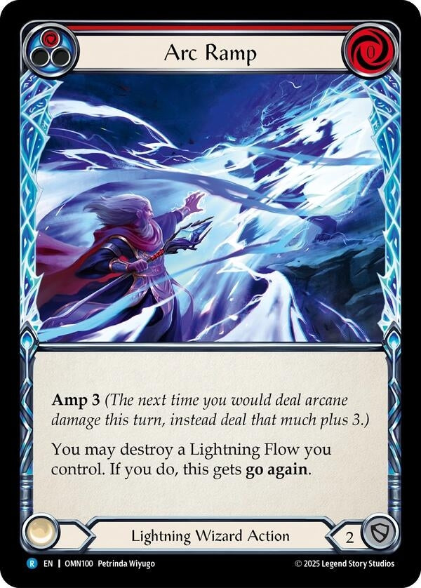 Image for Arc Ramp (Red) (OMN100) (Rainbow Foil) - Flesh and Blood TCG