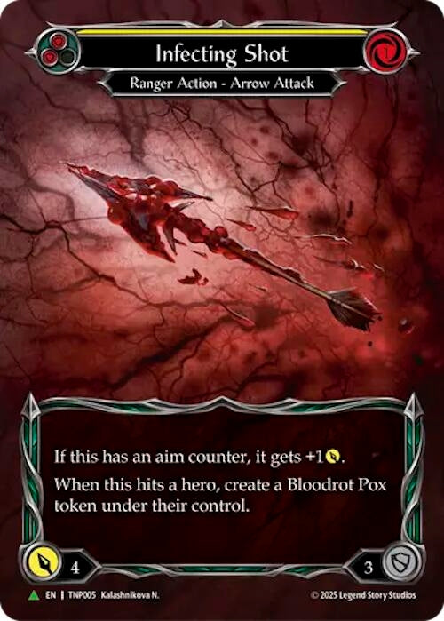 Image for Infecting Shot (Yellow) (Marvel) - TNP005 (TNP005) (Rainbow Foil) - Flesh and Blood TCG