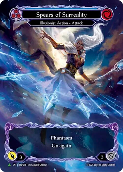 Image for Spears of Surreality (Blue) (Marvel) - TNP018 (TNP018) (Rainbow Foil) - Flesh and Blood TCG