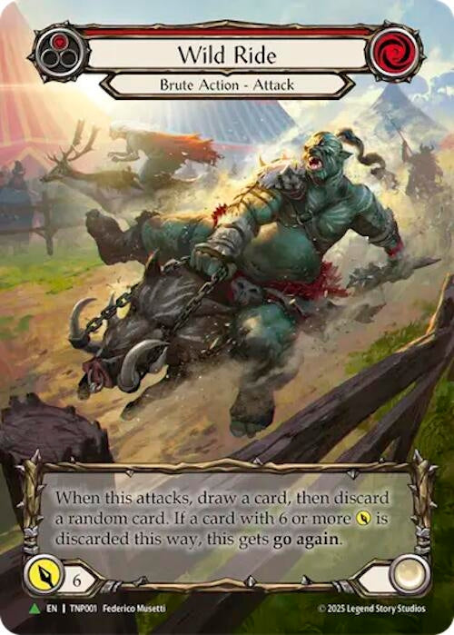 Image for Wild Ride (Red) (Marvel) - TNP001 (TNP001) (Rainbow Foil) - Flesh and Blood TCG