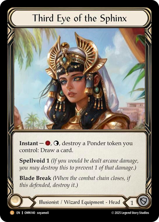 Image for Third Eye of the Sphinx (OMN140) (Rainbow Foil) - Flesh and Blood TCG