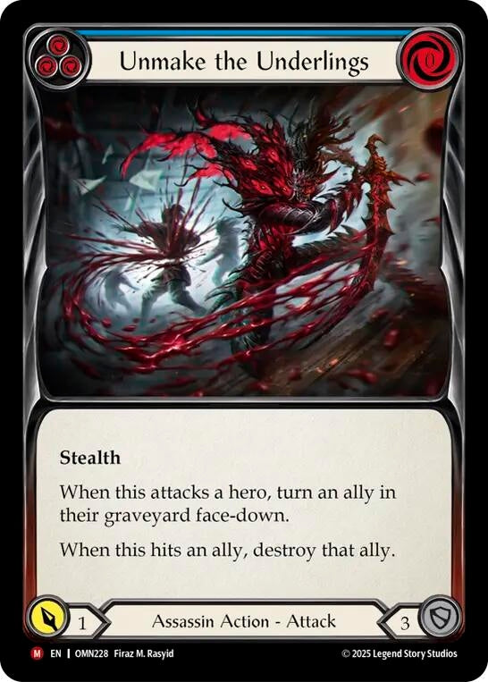 Image for Unmake the Underlings (OMN228) (Rainbow Foil) - Flesh and Blood TCG
