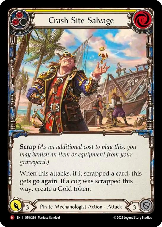 Image for Crash Site Salvage (OMN239) - Flesh and Blood TCG