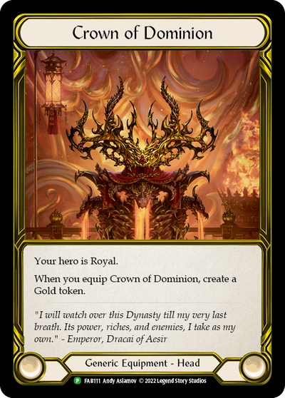 Crown of Dominion [FAB111] (Promo)  Cold Foil