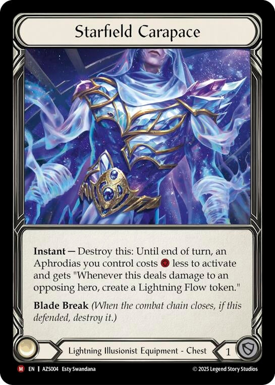 Image for Starfield Carapace (AZS004) (Rainbow Foil) (AZS) - Flesh and Blood TCG