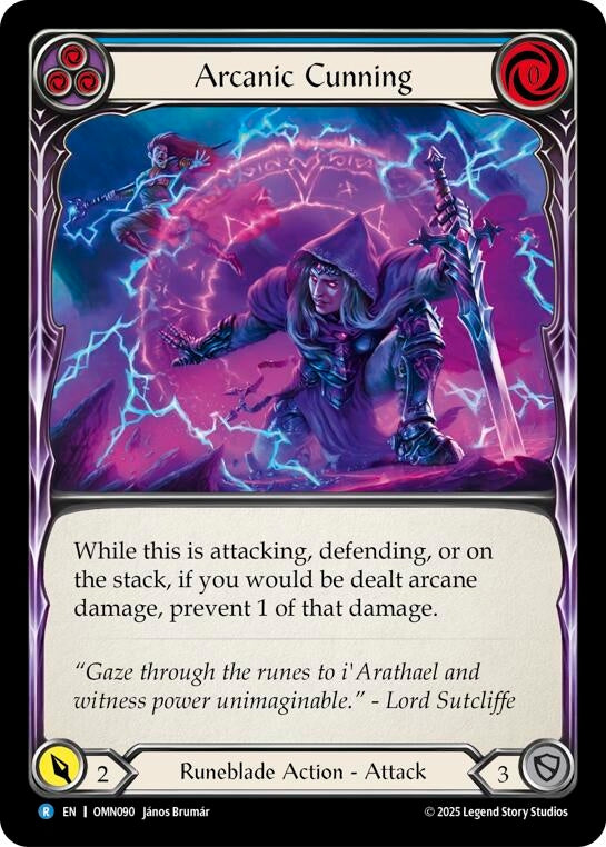 Image for Arcanic Cunning (Blue) (OMN090) - Flesh and Blood TCG