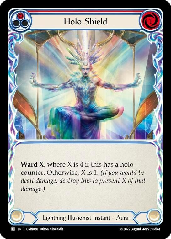 Image for Holo Shield (Red) (OMN030) - Flesh and Blood TCG