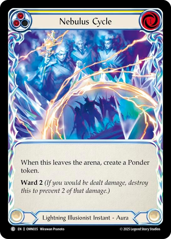 Image for Nebulus Cycle (Yellow) (OMN035) - Flesh and Blood TCG