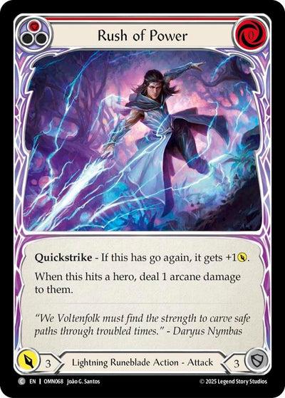 Rush Of Power (Red) (OMN068) (Rainbow Foil)
