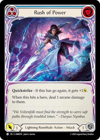 Rush Of Power (Blue) (OMN070) (Rainbow Foil)