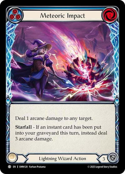 Meteoric Impact (Blue) (OMN120) (Rainbow Foil)