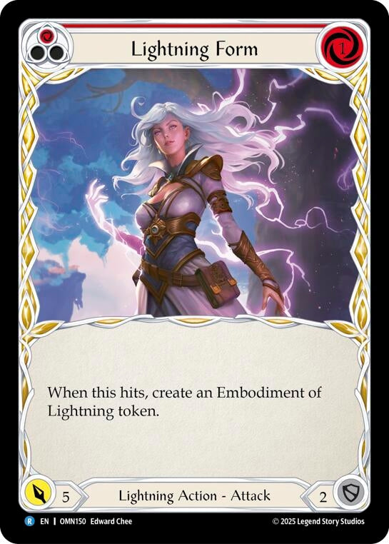 Image for Lightning Form (Red) (OMN150) - Flesh and Blood TCG