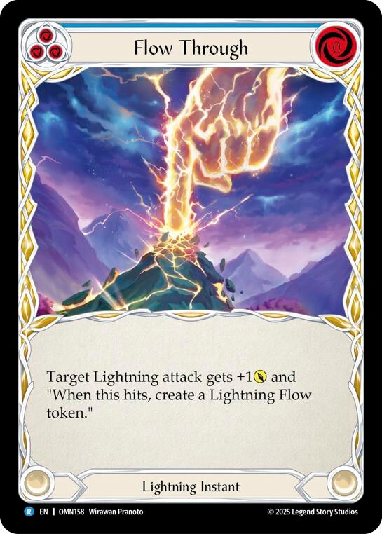 Image for Flow Through (Blue) (OMN158) - Flesh and Blood TCG