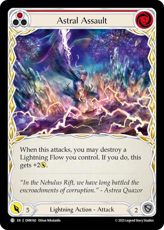 Image for Astral Assault (Red) (OMN160) - Flesh and Blood TCG