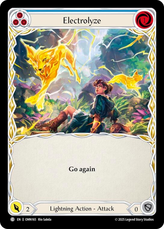 Image for Electrolyze (Blue) (OMN165) (Rainbow Foil) - Flesh and Blood TCG