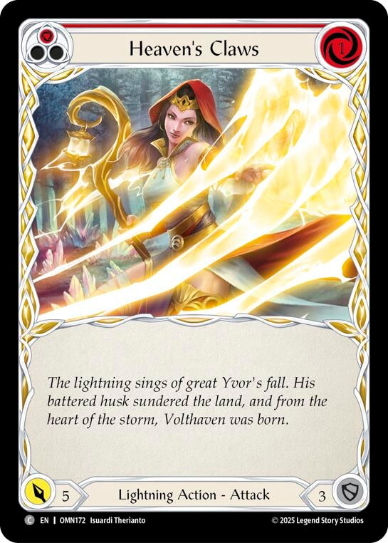 Image for Heavens Claws (Red) (OMN172) - Flesh and Blood TCG