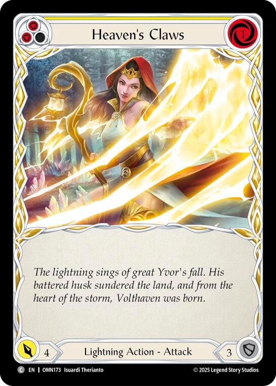 Image for Heavens Claws (Blue) (OMN173) - Flesh and Blood TCG