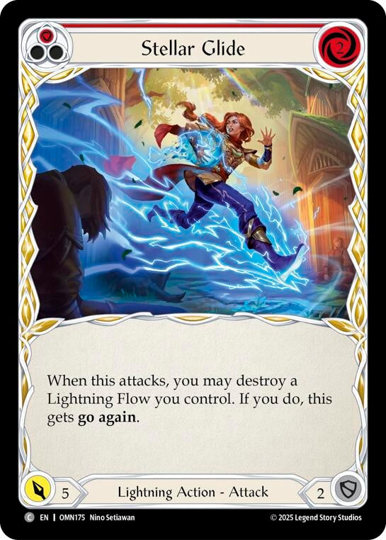 Image for Stellar Glide (Red) (OMN175) - Flesh and Blood TCG