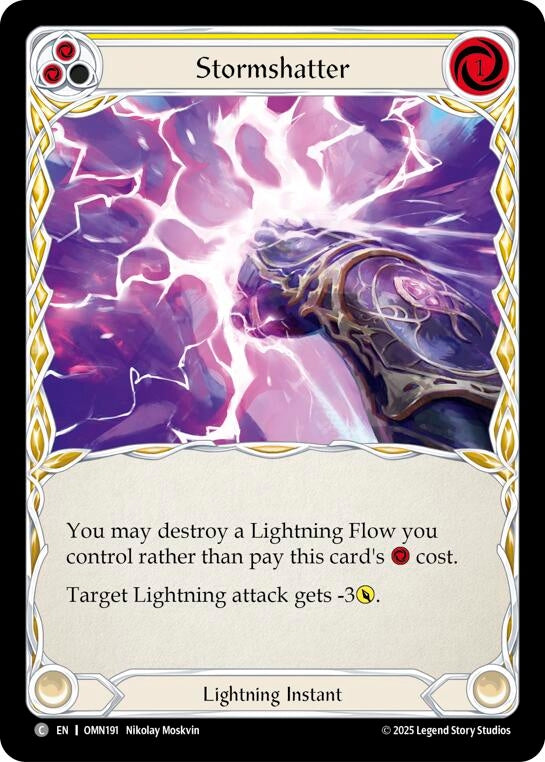 Image for Stormshatter (Yellow) (OMN191) - Flesh and Blood TCG