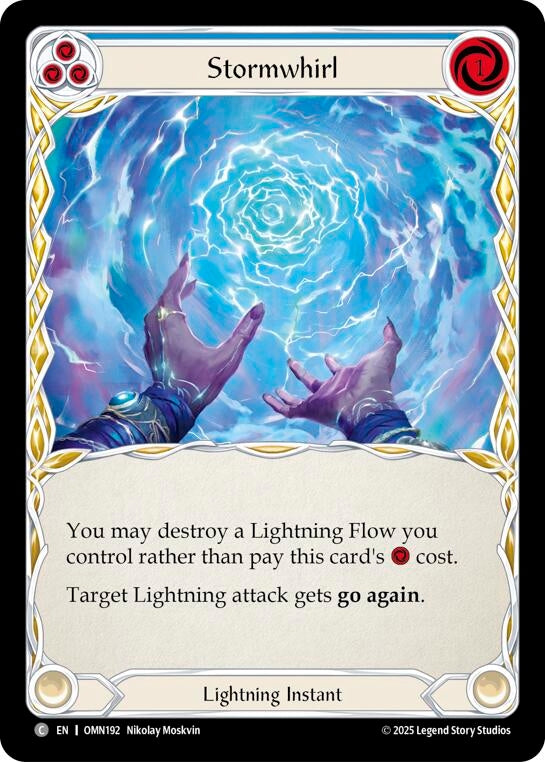 Image for Stormwhirl (Blue) (OMN192) - Flesh and Blood TCG