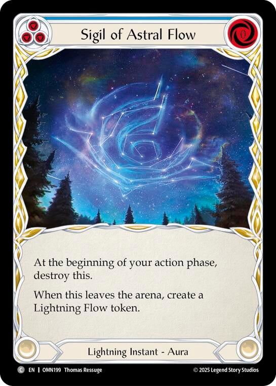 Image for Sigil Of Astral Flow (Blue) (OMN199) - Flesh and Blood TCG