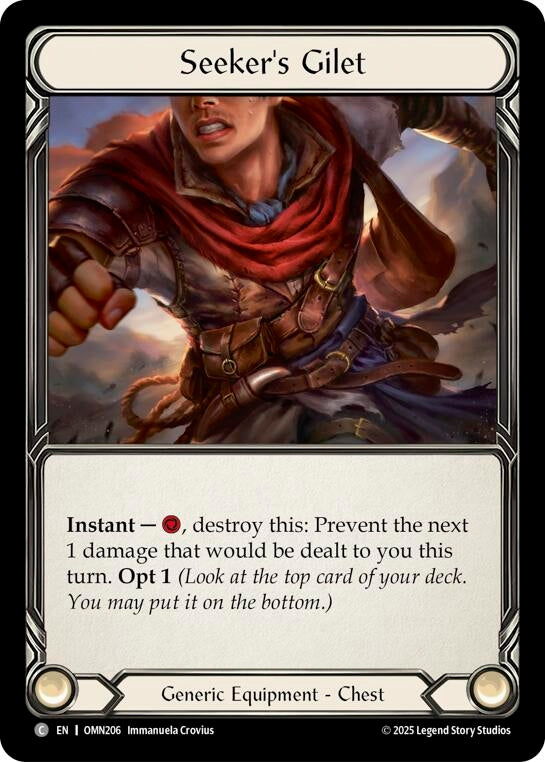 Image for Seekers Gilet (OMN206) - Flesh and Blood TCG