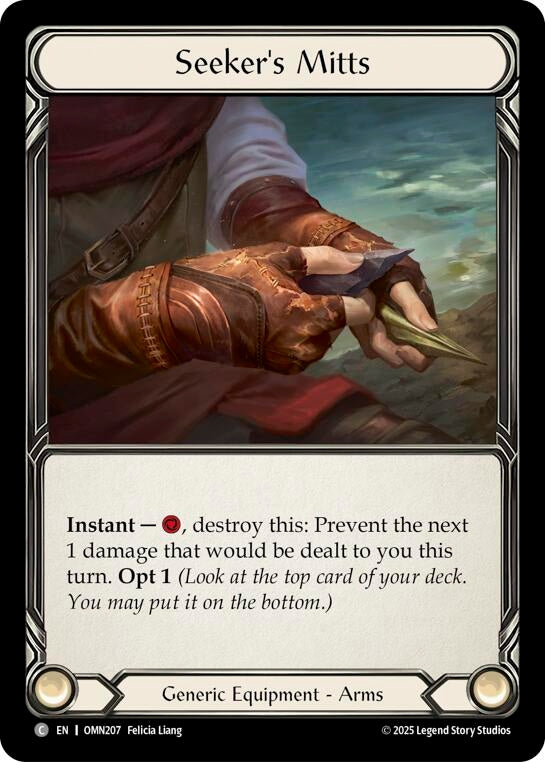 Image for Seekers Mitts (OMN207) - Flesh and Blood TCG