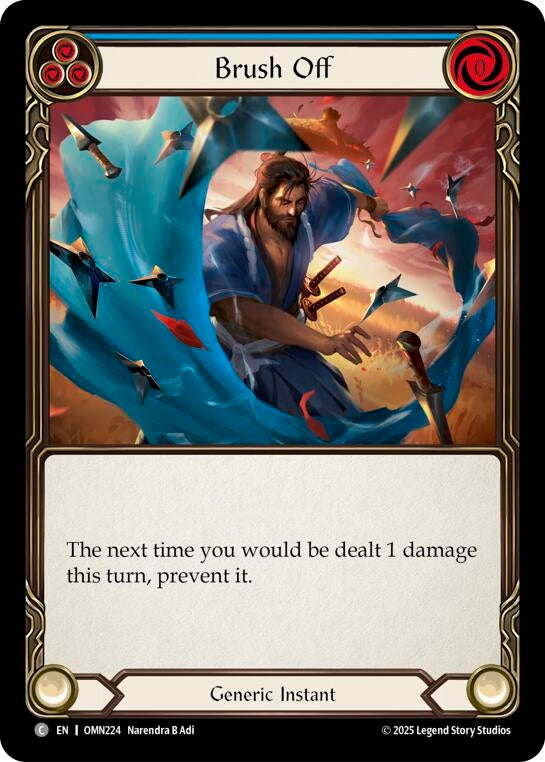 Image for Brush Off (Blue) (OMN224) - Flesh and Blood TCG