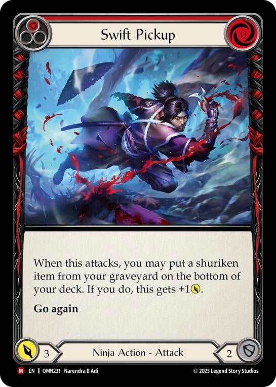 Image for Swift Pickup (Red) (OMN231) - Flesh and Blood TCG